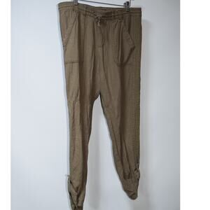 Hei Hei Olive Green Drawstring Jogger Pants Size S